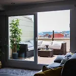 Lejlighed Lujoso Atico Entre 2 Playas Con Garaje, Terraza, Vistas Y Wifi Gijón
