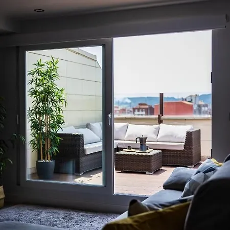 Apartment Lujoso Atico Entre 2 Playas Con Garaje, Terraza, Vistas Y Wifi Gijon
