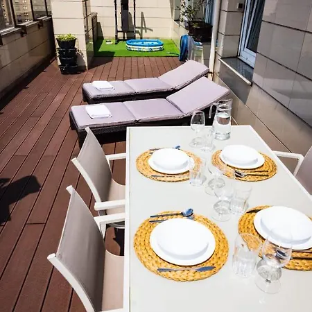 Lujoso Atico Entre 2 Playas Con Garaje, Terraza, Vistas Y Wifi