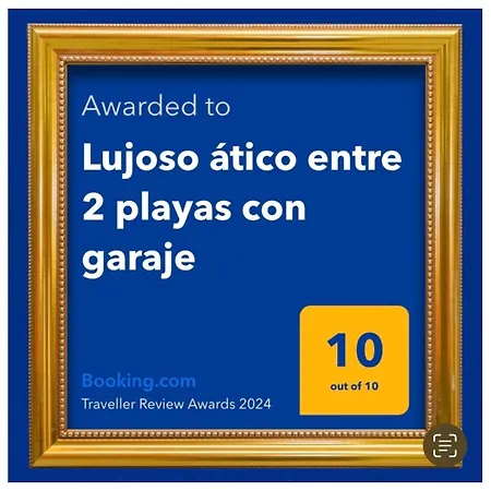 Lujoso ático Entre 2 Playas Con Garaje, Terraza, Vistas Y Wifi *