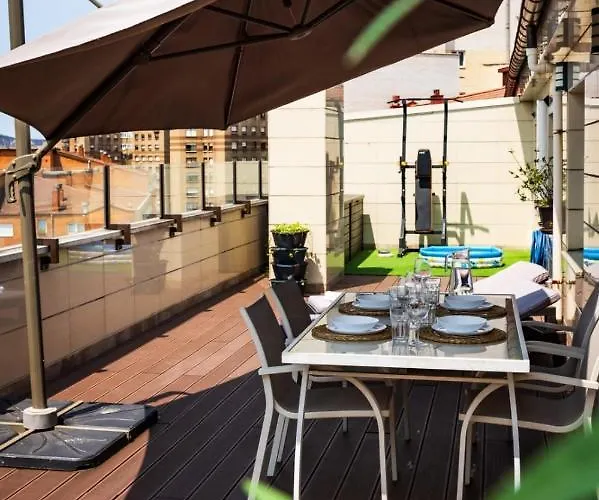 Lujoso Atico Entre 2 Playas Con Garaje, Terraza, Vistas Y Wifi Апартаменти